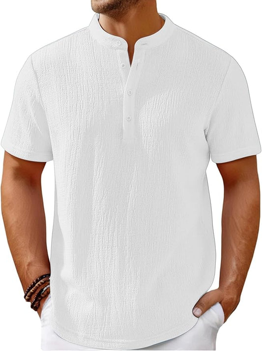 Fran-Camiseta Cuello Mao